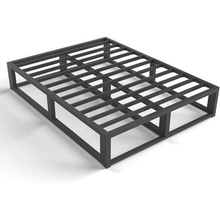 10" California King Bed Frame, Steel Slat Support, Low Profile Platform ...
